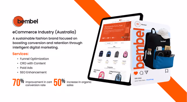 Bembel
Shopify Store Launch & Optimization for a Bag Brand.