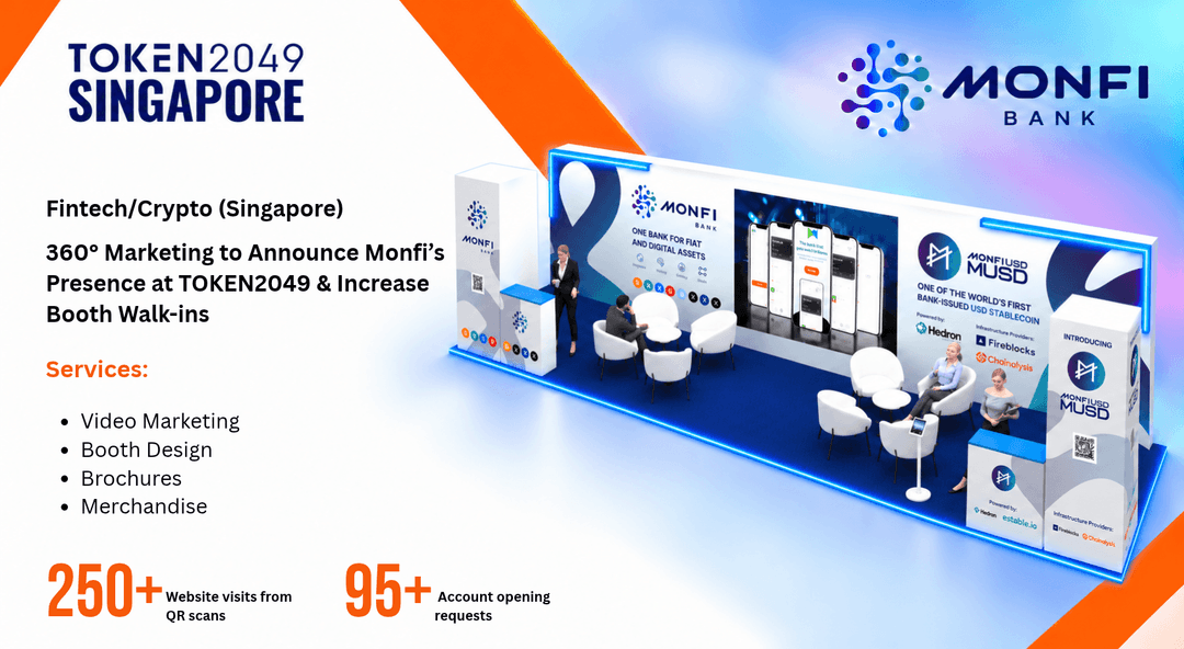 360° Marketing to Announce Monfi’s Presence at TOKEN2049 and Increase Booth Walk-ins